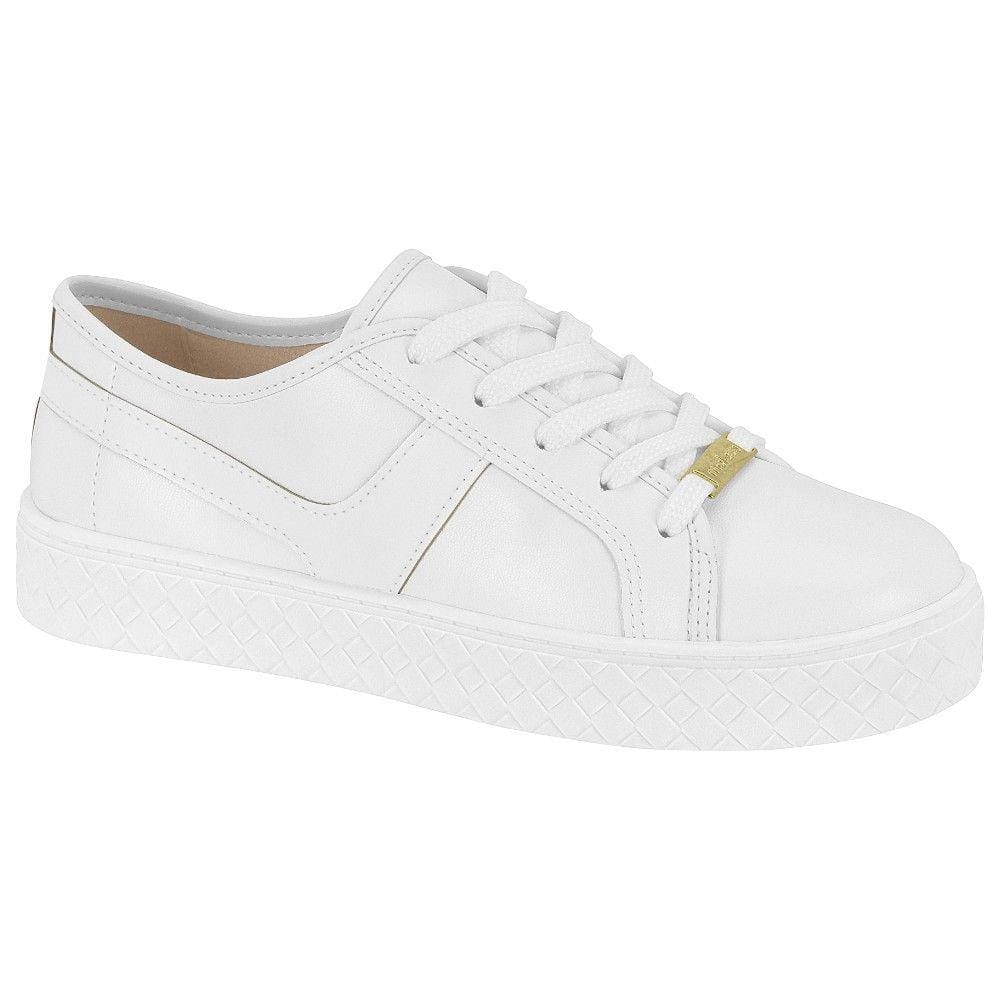 Tênis Casual Moleca 5712.329 Feminino - Branco/Branco
