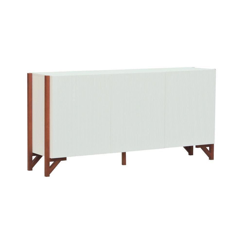 Buffet 3 Portas Decor Off-white-amêndoa
