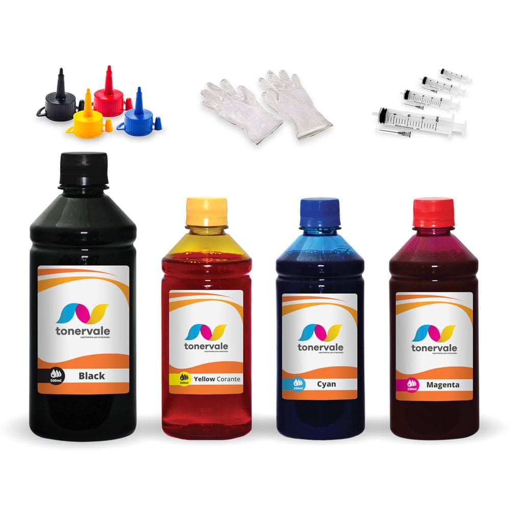 Kit 4 Tinta Para Canon G7010 GL-10 GL10 1,25 Litros