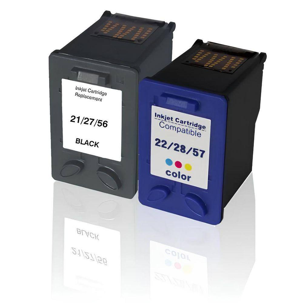 Kit Cartucho Para Impressora 3915 21 e 22 compatível
