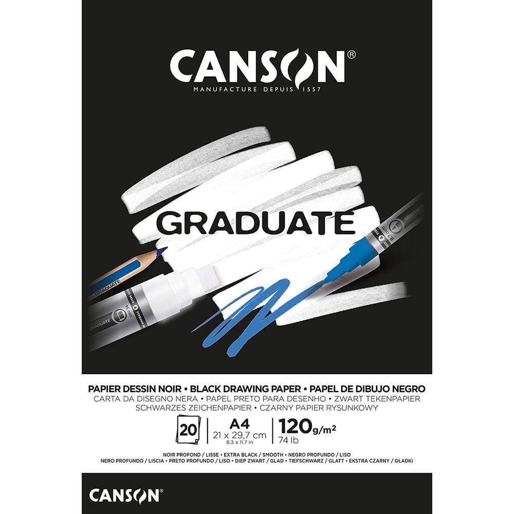 Bloco Graduate Dessin Noir 120g Canson