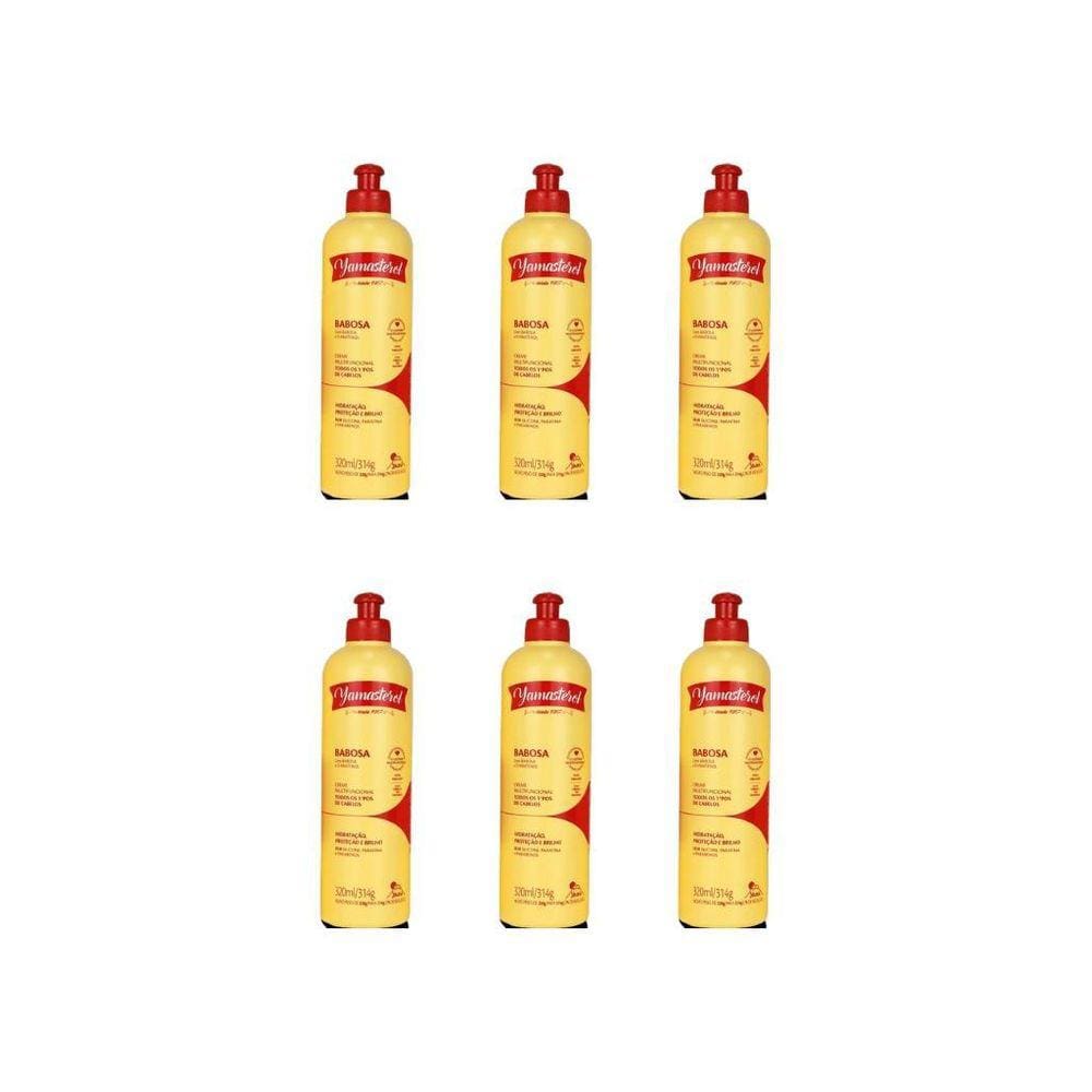 Creme Para Pentear Yamasterol 320G Babosa - Kit Com 6Un