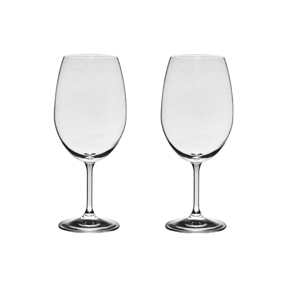 Taça De Cristal Bohemia Para Vinho 540 ml Roberta 2 Peças