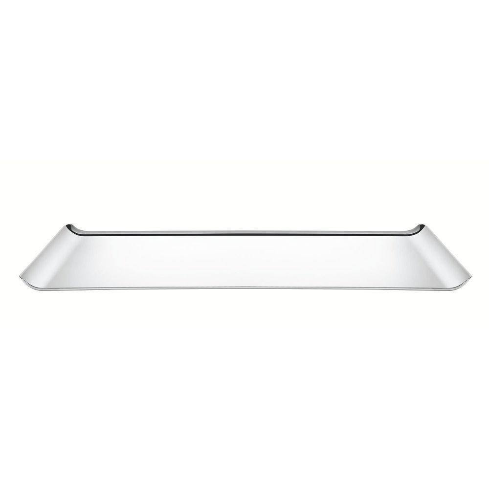 Bandeja Tramontina Quadrata Retangular Em Aço Inox Alto Brilho 38x17 Cm Tramontina