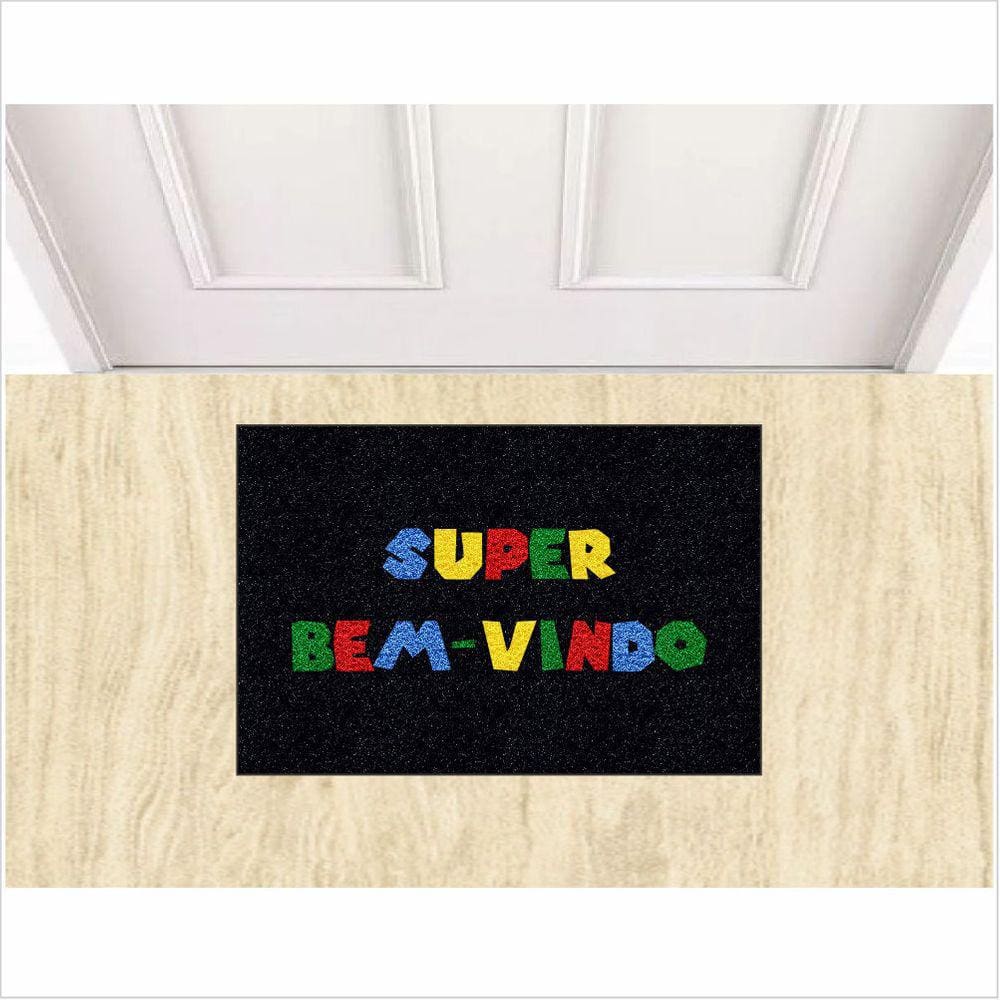 Tapete Capacho Super Bem Vindo 60X40 cm