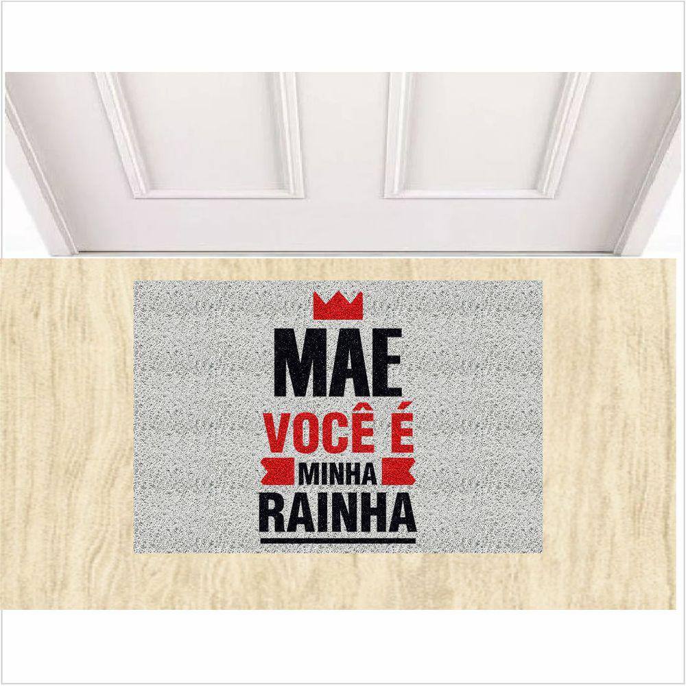 Tapete Personalizado Mae Você É Minha Rainha Antiderrapante
