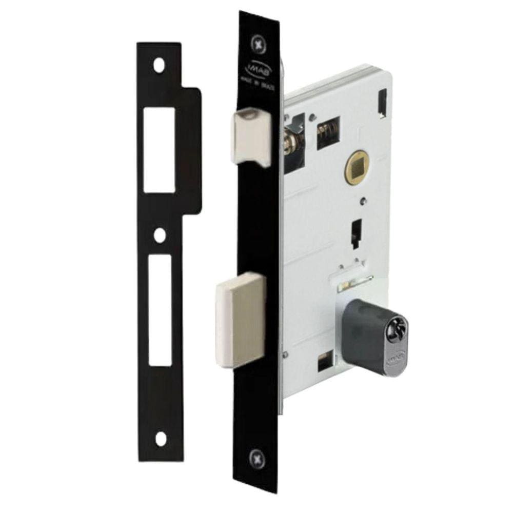 Fechadura Imab Máquina Avulsa 55Mm Externa Cilindro Preta