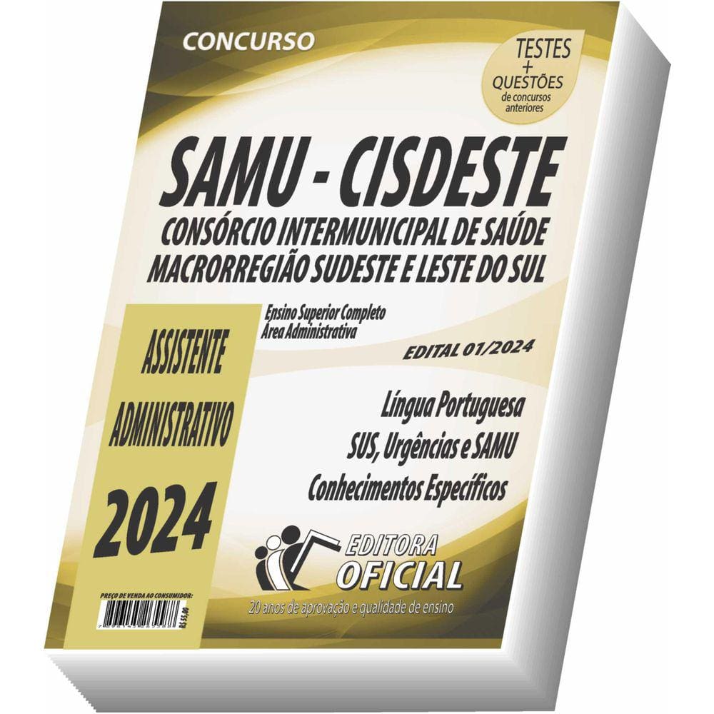 Apostila Samu - Cisdeste - Assistente Administrativo