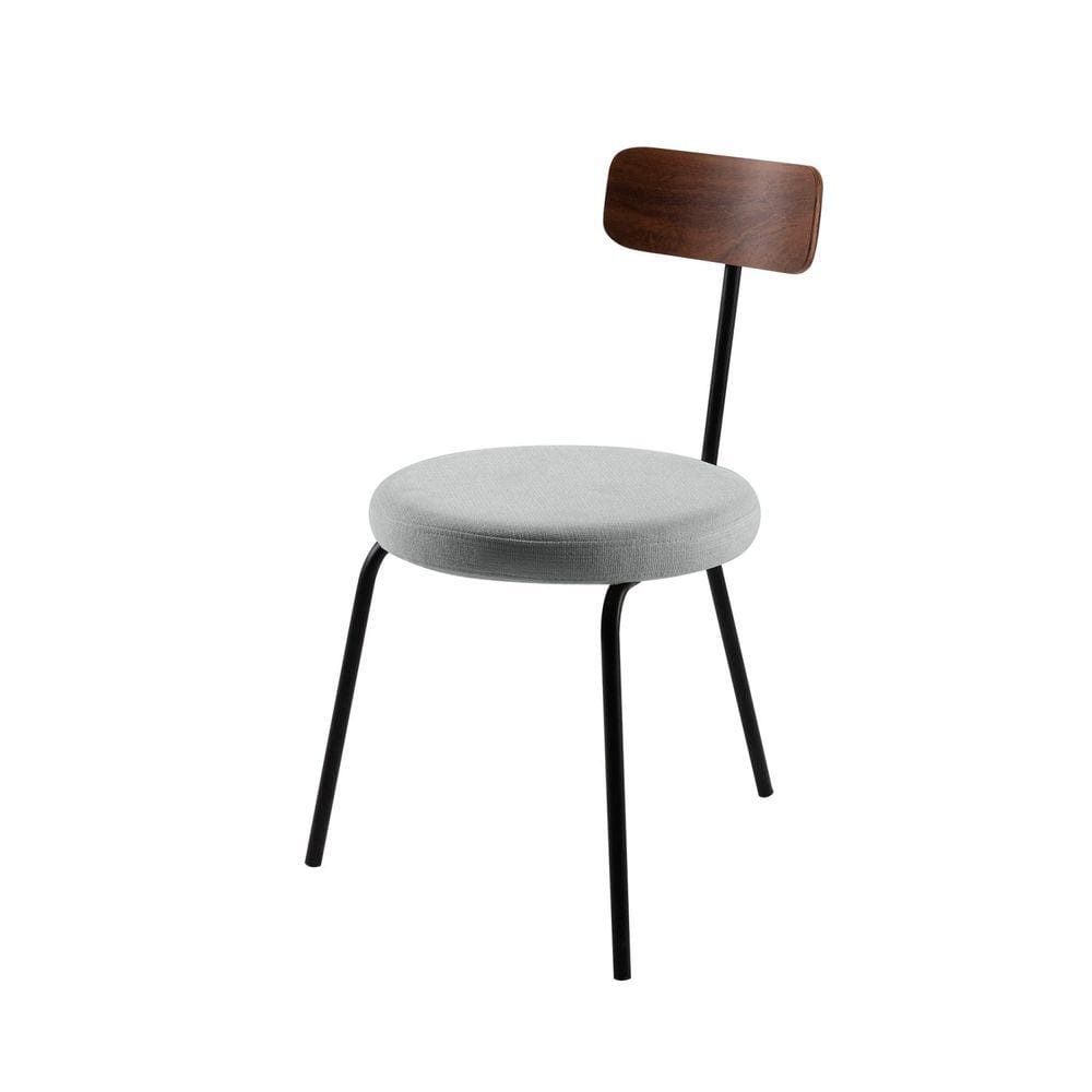 Cadeira para Sala de Jantar Ego Cinza Cinza/Preto