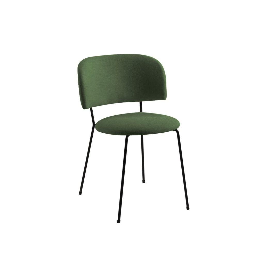Cadeira para Sala de Jantar Shell Verde/Preto