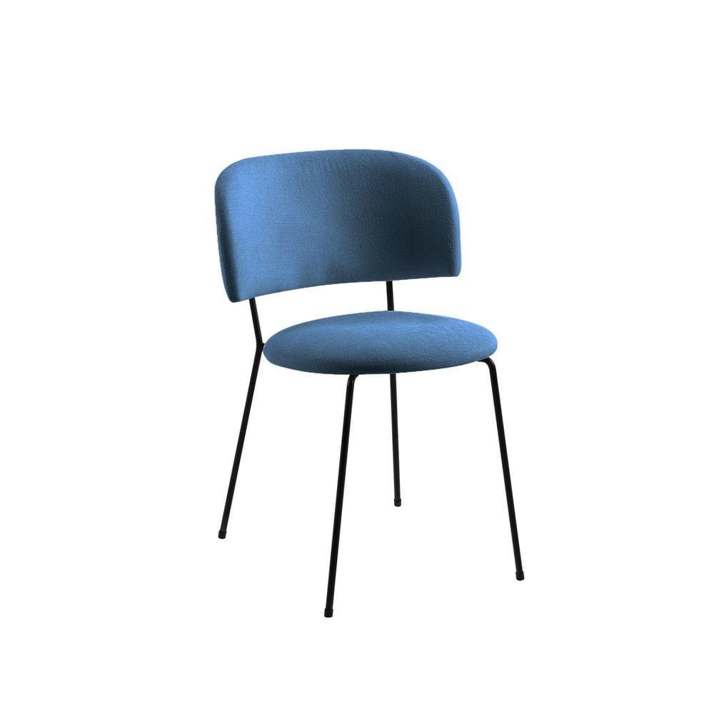 Cadeira para Sala de Jantar Shell Azul/Preto