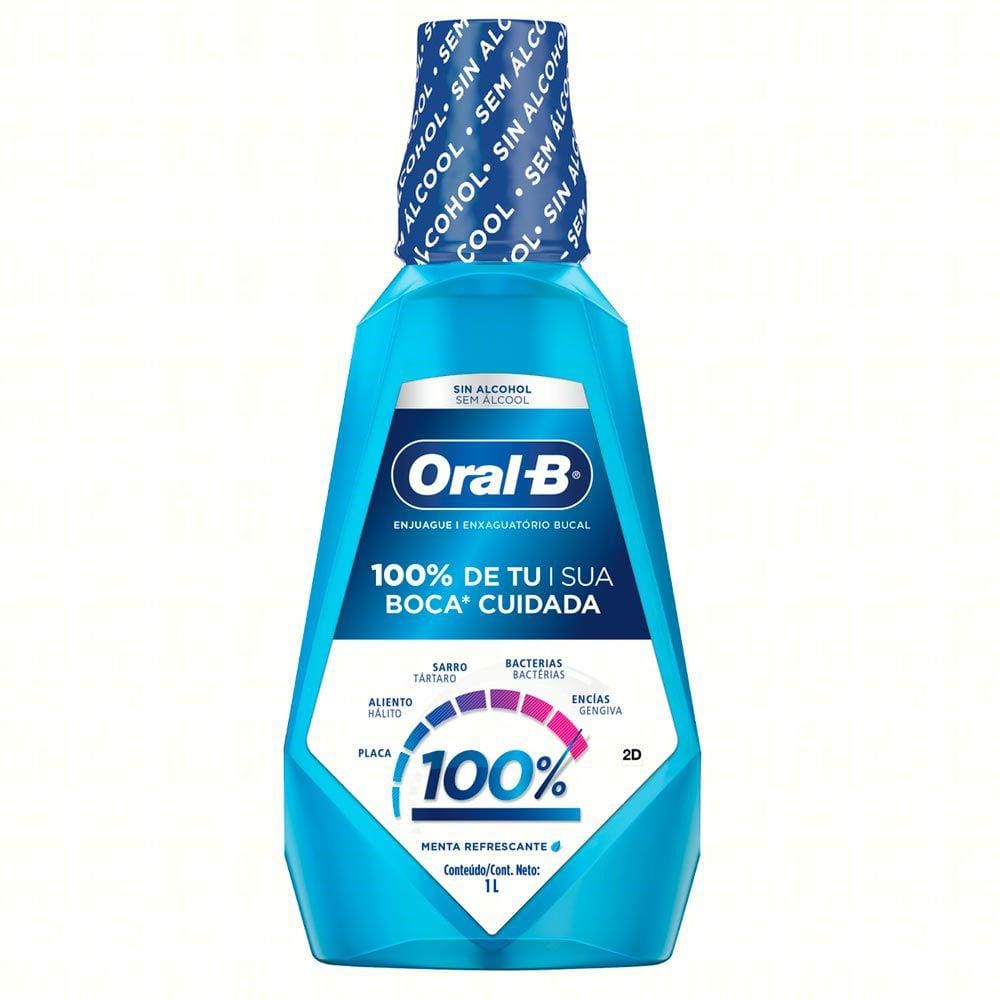 Enxaguante Bucal Oral B Menta Refrescante 1 Litro