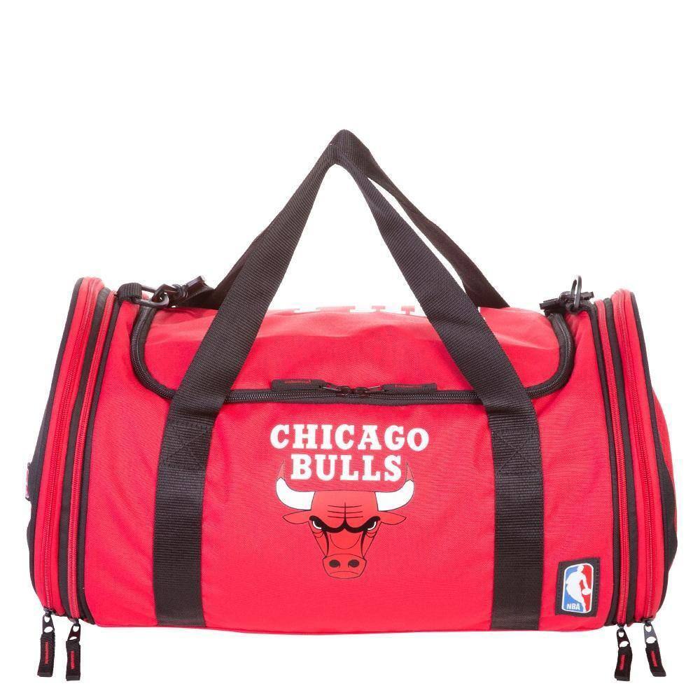 Sacola Nba Chicago Bulls Legend Com 2 Bolsos Com Porta-Bolas