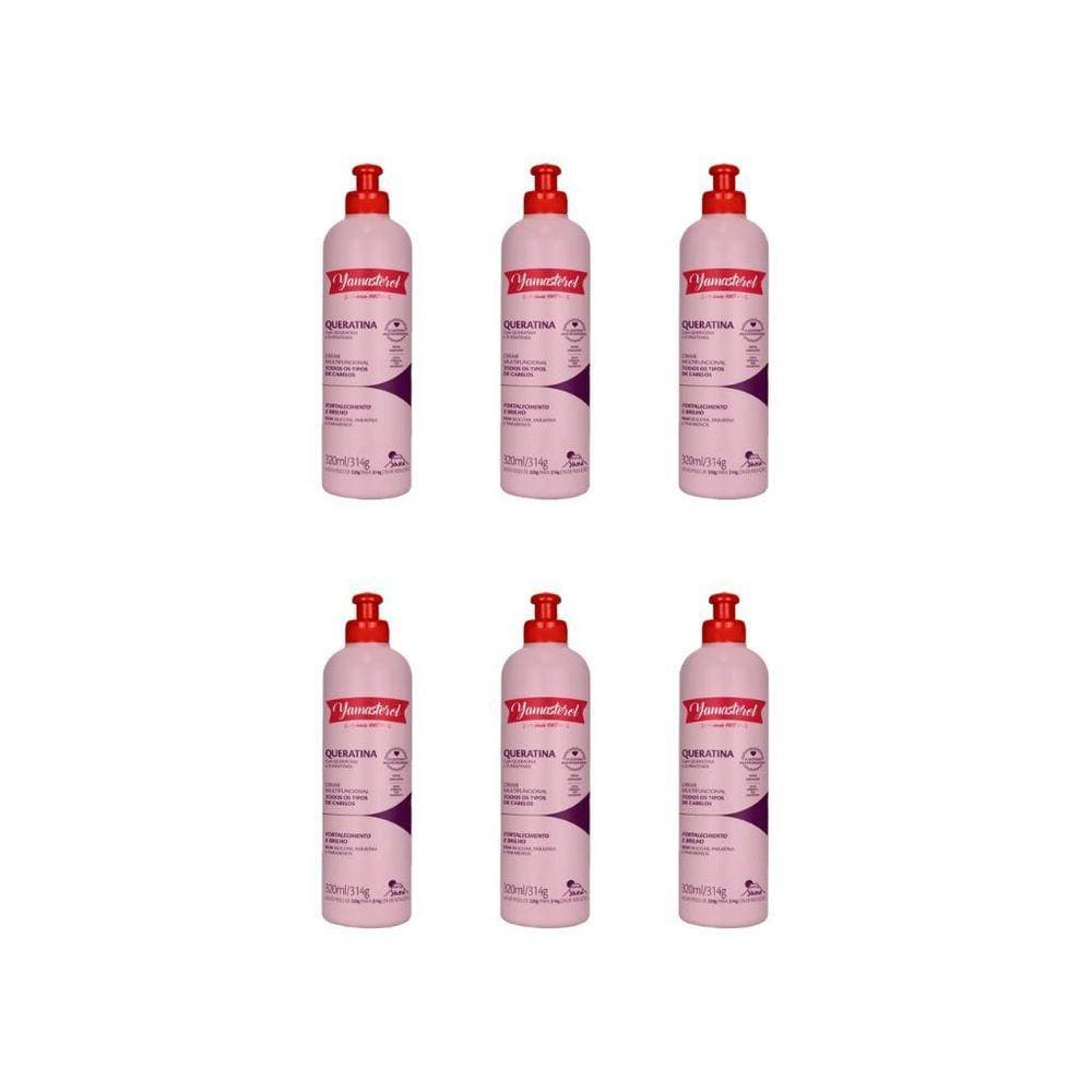 Creme Para Pentear Yamasterol Queratina 320G - Kit Com 6Un