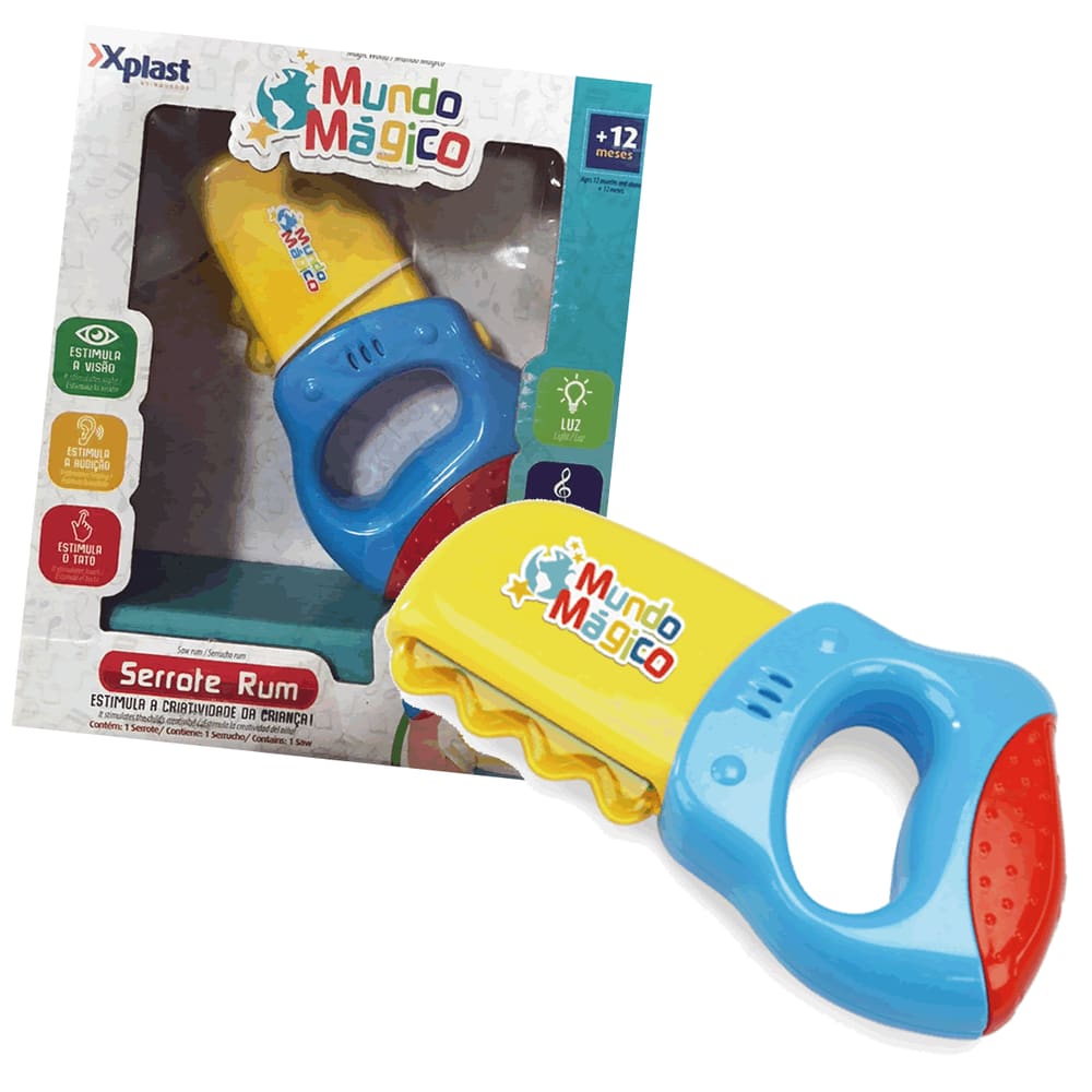 Brinquedo Infantil Serrote Colorida Com Luz E Som HomePlay