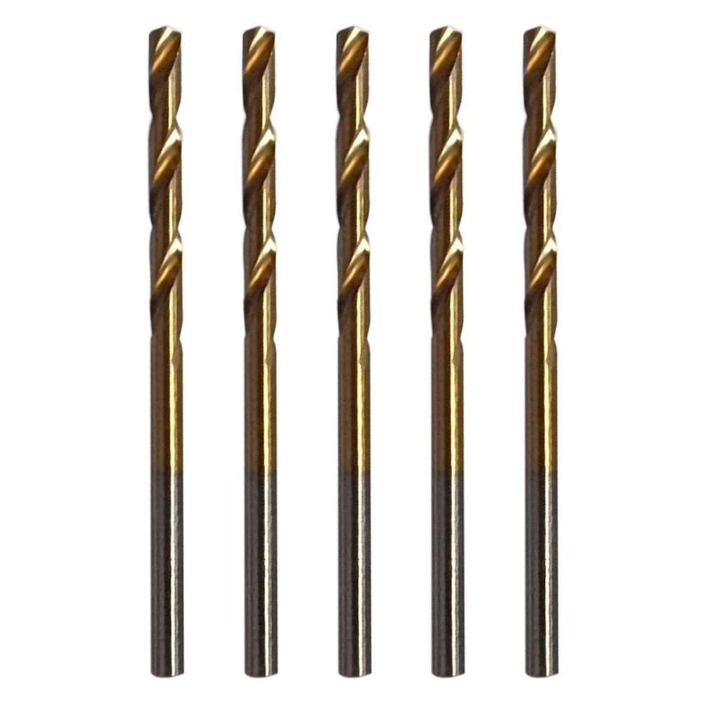 Kit 5 Broca 2.4Mm Aço Rápido Hss Titânio Micro Mini Retífica