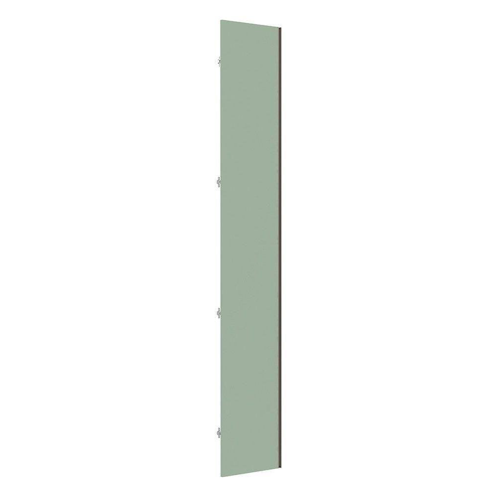 Porta Closet Para Roupeiro De Canto Reto Champagne Verde