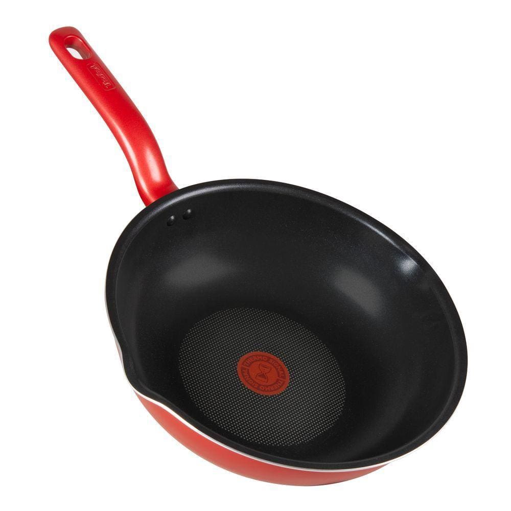 Frigideira Wok Com Indução Tefal So Chef 28cm Vermelha