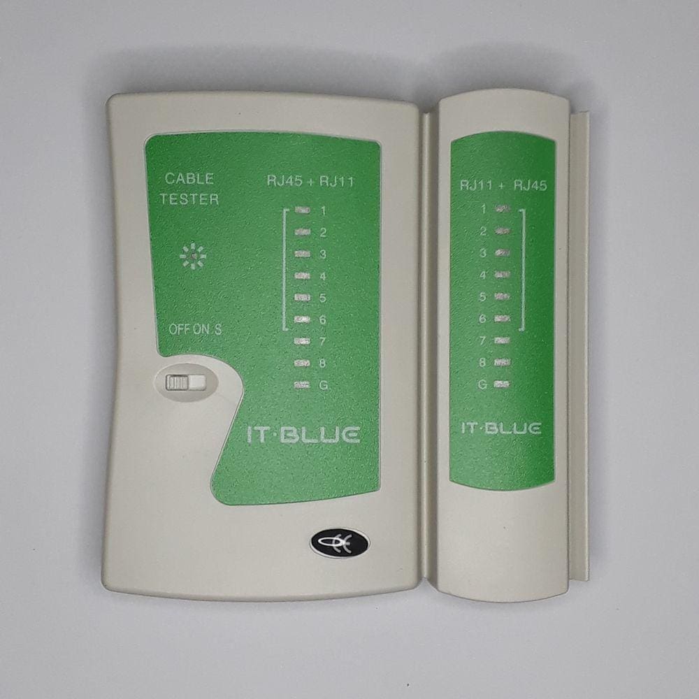 Testador de Cabo de Rede (RJ45) e Telefone (RJ12) LE-1979 It Blue