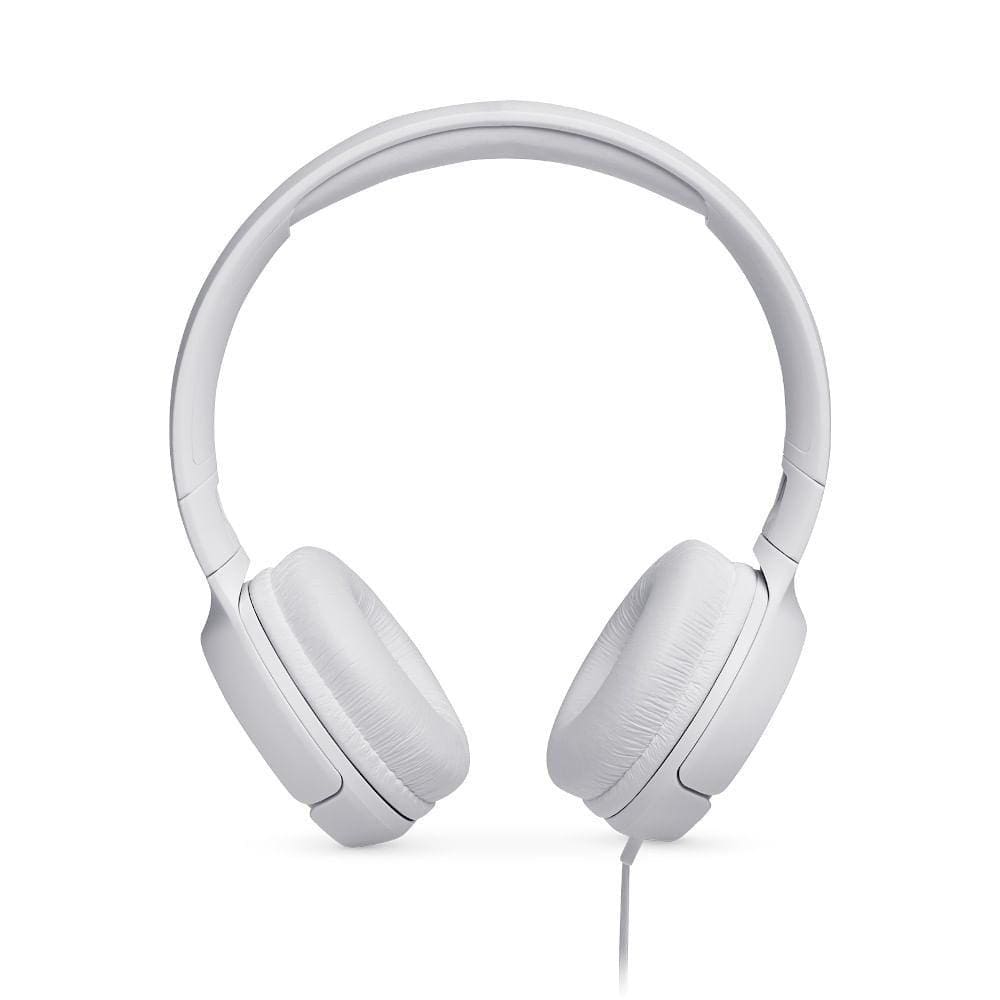 Fone de Ouvido JBL TUNE 500 T500WHT Branco On Ear