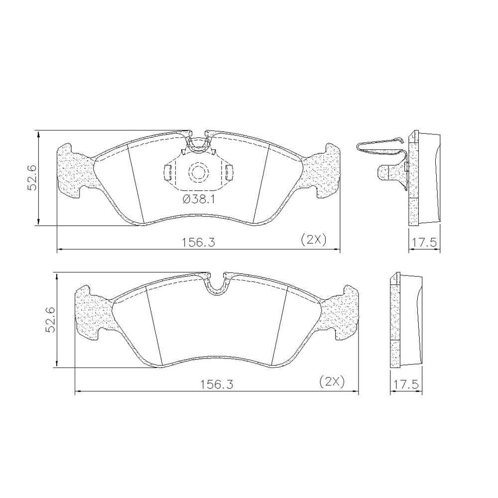 Pastilha De Freio Lonaflex Omega/Vectra - P-52