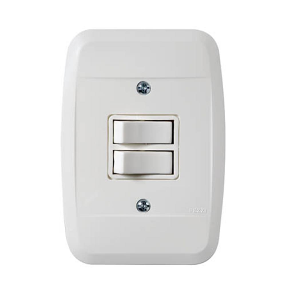 Interruptor Embutir Simples 2 T.S Branca 42100 - Pezzi