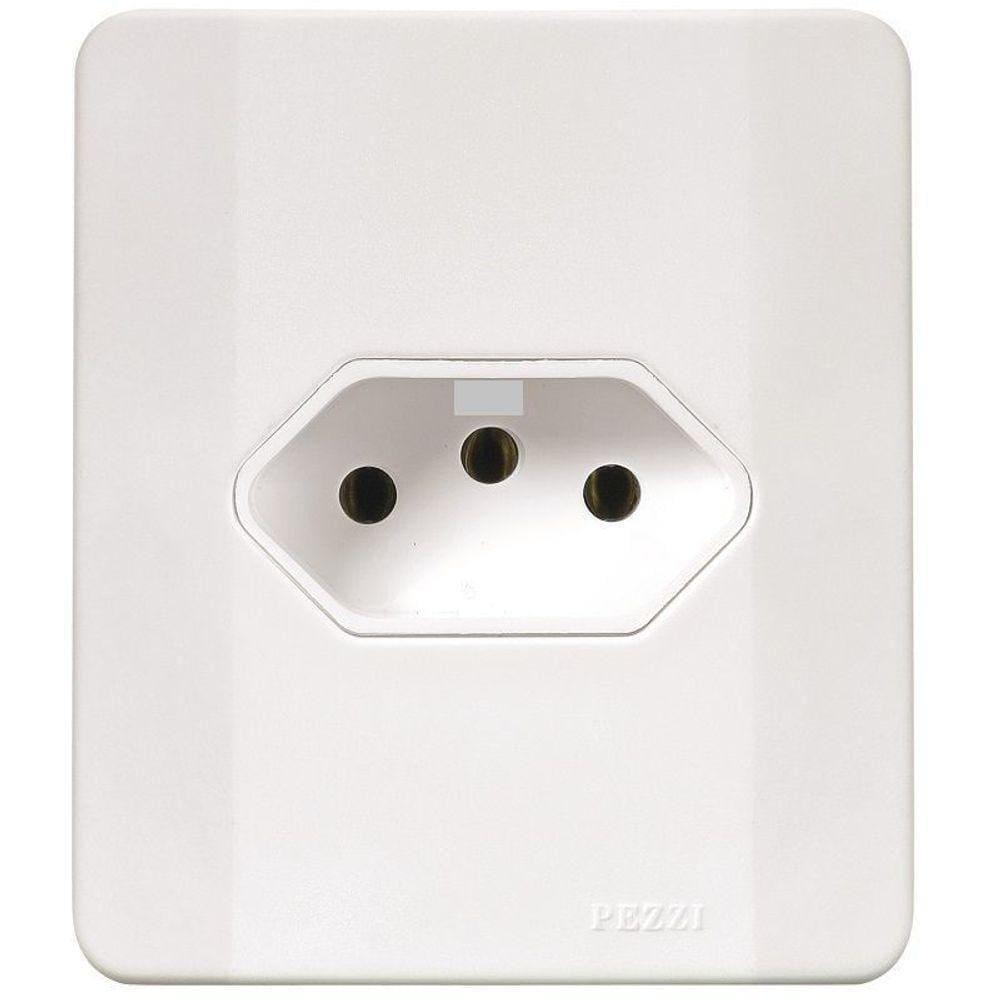 Tomada Simples 2p+t C/caixa Sobrepor Branca 20a 60537 - Pezzi