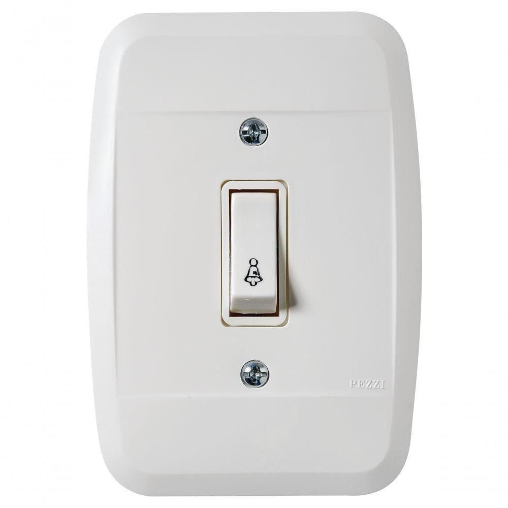 Interruptor Embutir Campainha 1 T Branca 41101 - Pezzi