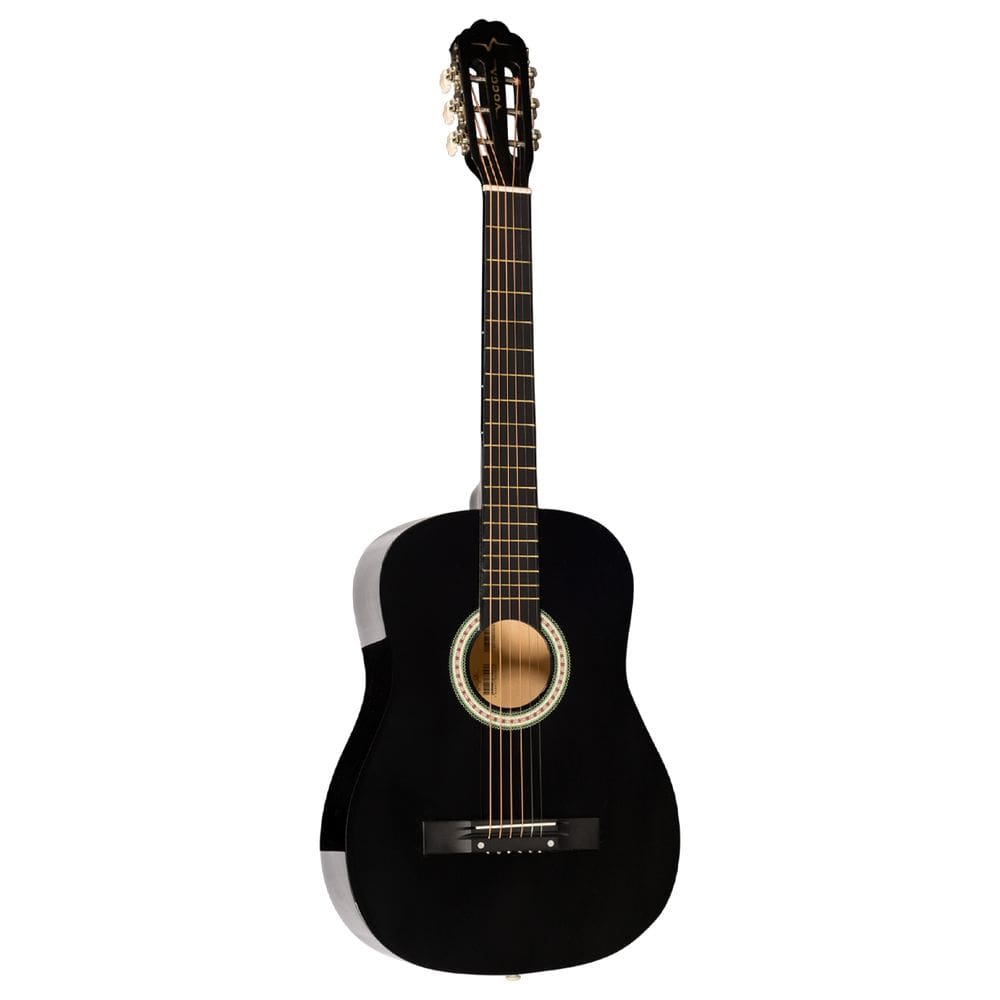 Violão Vogga Clássico Acústico 7/8 Vca102n Black Brilhante Destro adulto cordas em aço