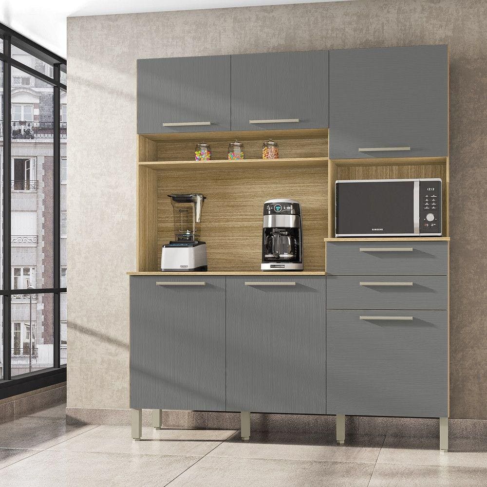 Cozinha Compacta 6 Portas 2 Gavetas Montesa Kits Paraná