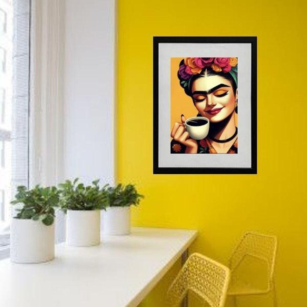 Quadro Cantinho Do Café Frida - 60X48Cm