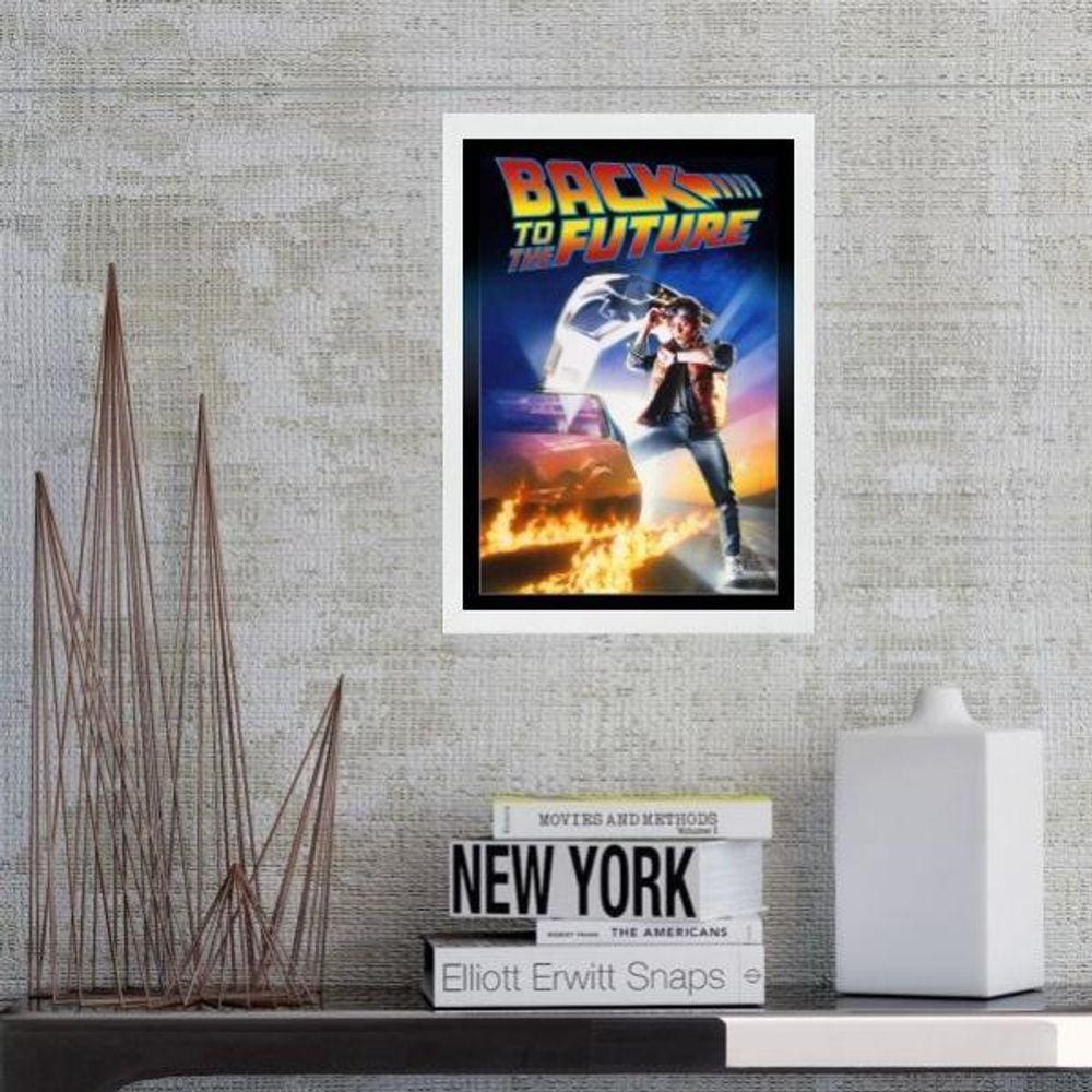 Quadro Filme De Volta Para O Futuro 33X24Cm - Com Vidro