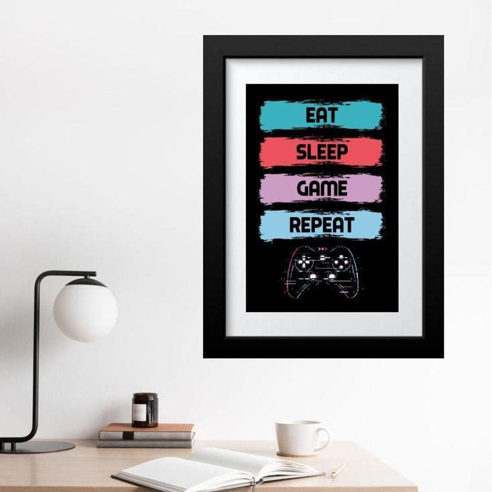 Quadro Para Quarto Gamer - 60X48Cm