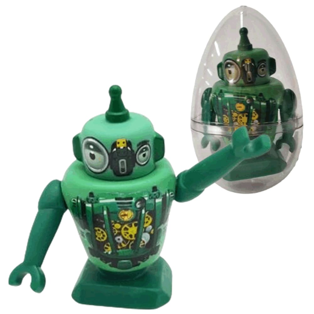 Brinquedo de Páscoa Mini Boneco Robô Droid Verde no Ovo
