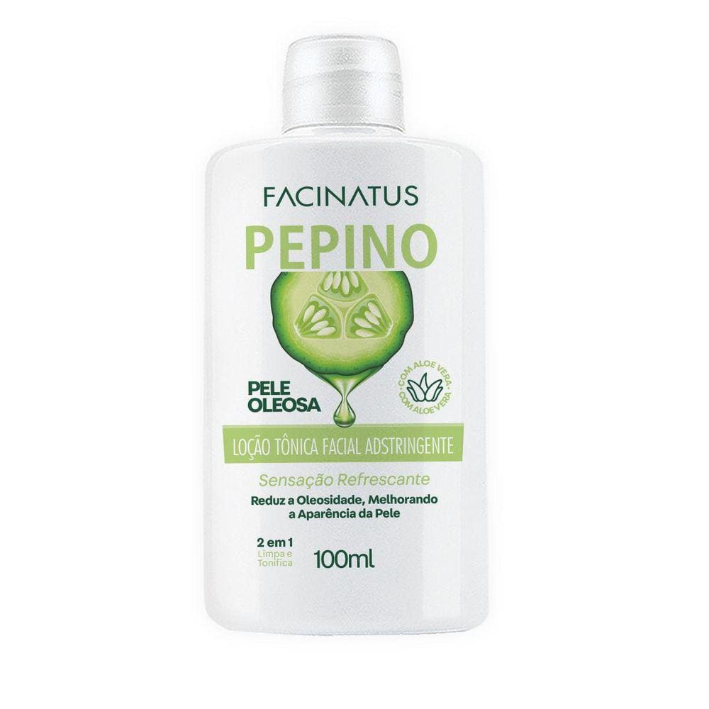 Loção Tônica Facial Adstringente Pepino Facinatus Cosméticos