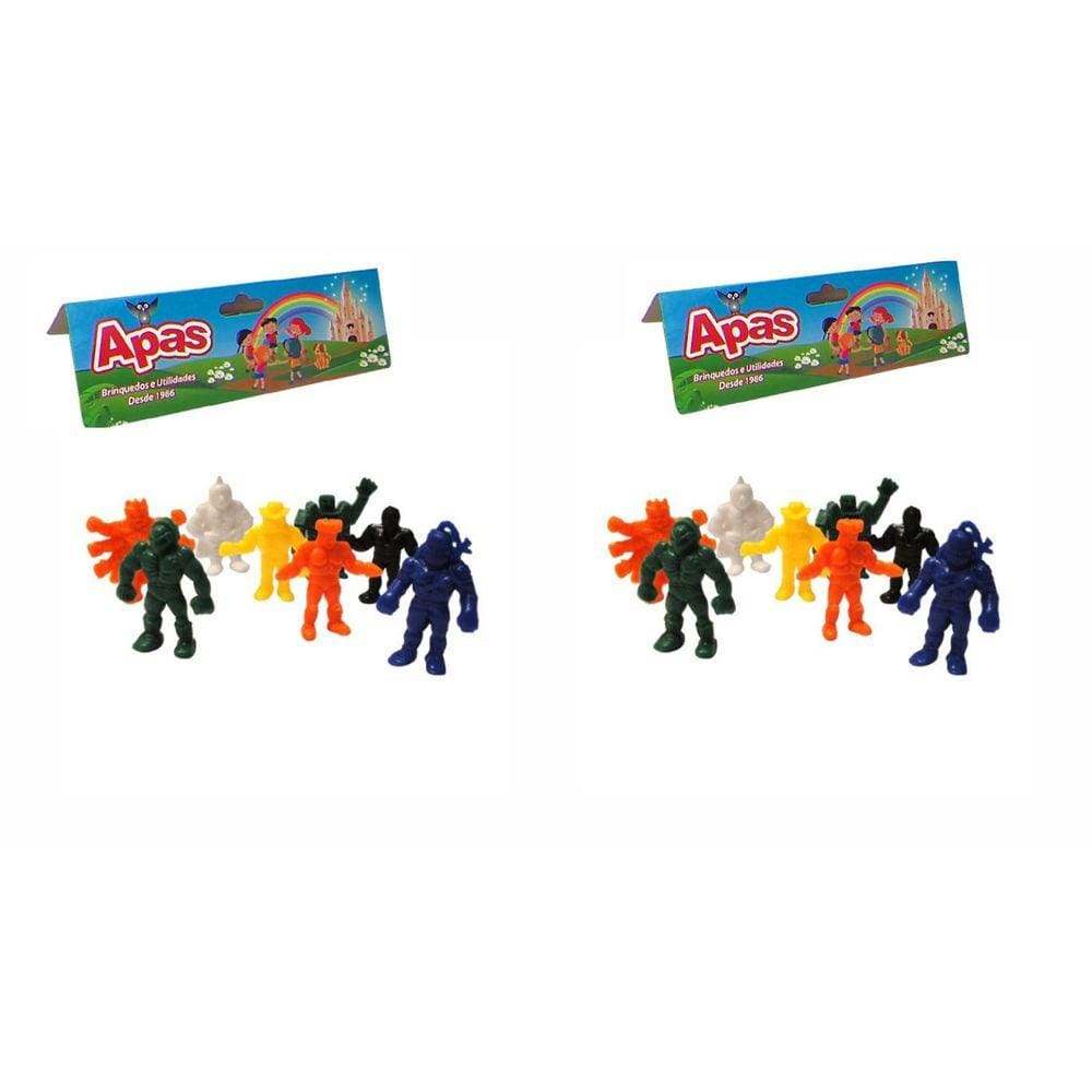 Apas 2x Pacote Bonecos Monstrinhos 20 Peças Lacrado