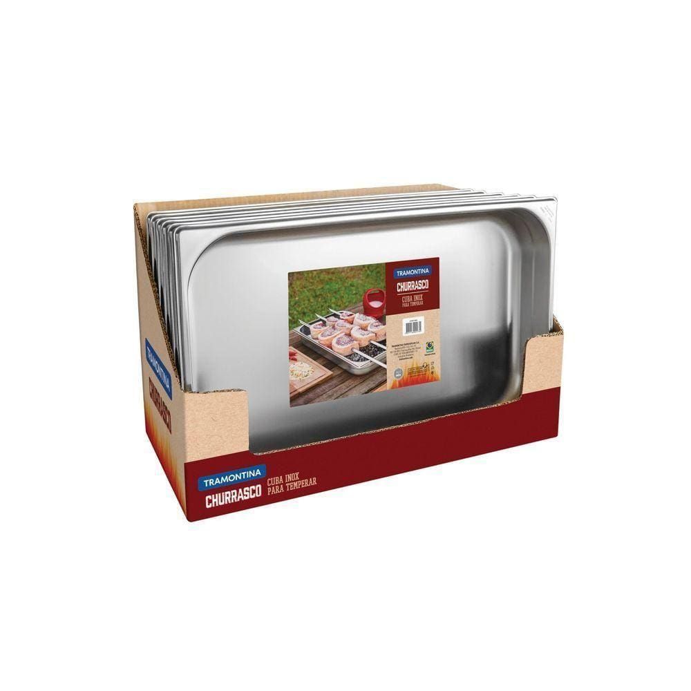 Cuba Gastronômica Tramontina Em Aço Inox 1/1 Sem Alças - Profundidade 65mm Tramontina