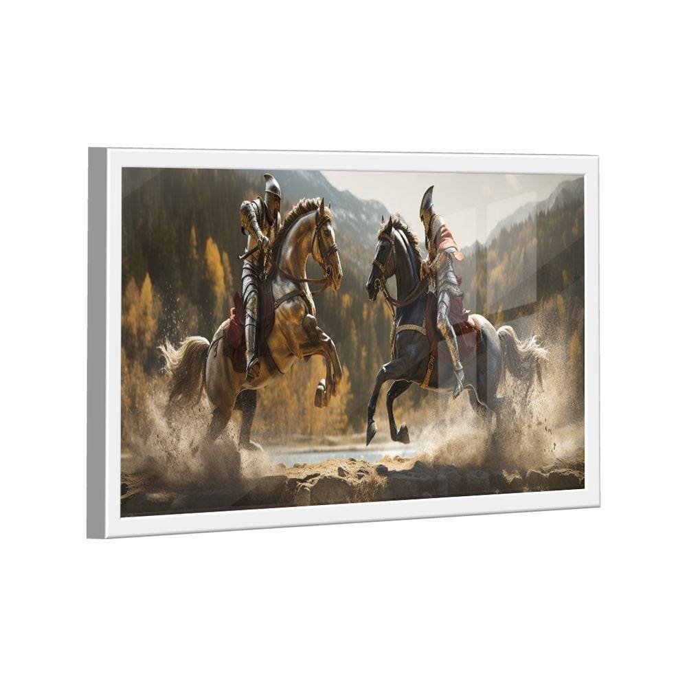 Quadro Cavaleiros Medievais -- Br Artes