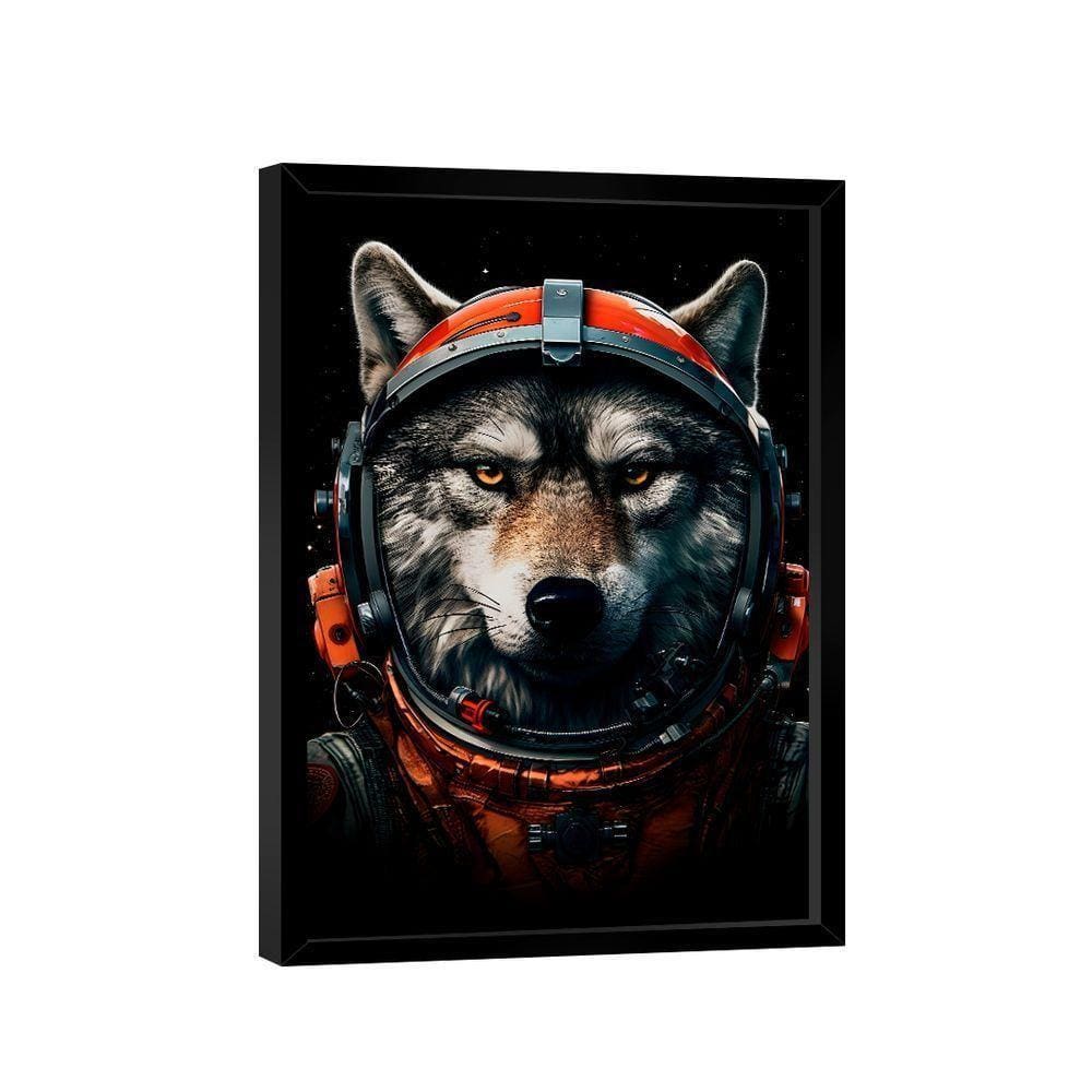 Quadro Lobo Astronauta -- Br Artes