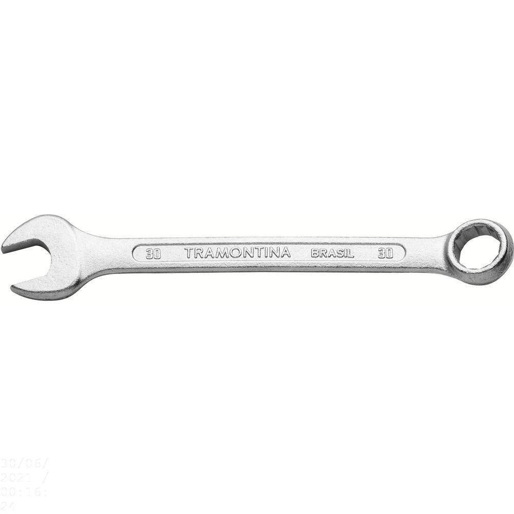 Chave Combinada 30 Mm Tramontina Basic Com Corpo Em Aço Especial Cromado Tramontina
