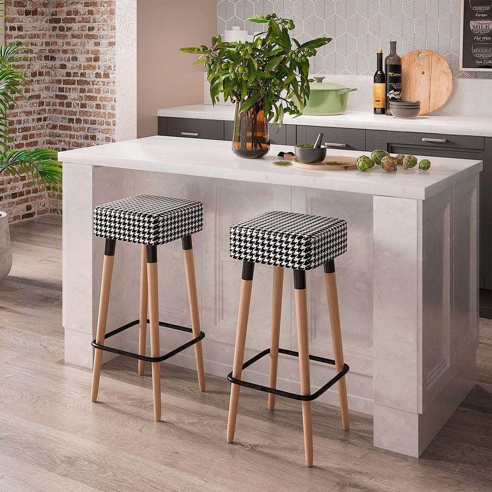 Kit 2 Banquetas Dubai Cor Cardan - Speciale Home Cardan