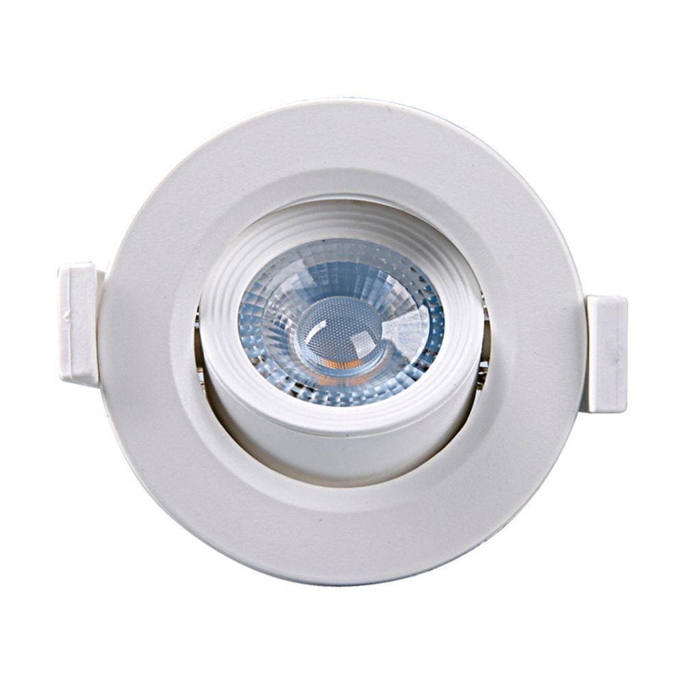 Kit 10 Spot De Led Embutir Alltop Mr16 Redondo 5w Bivolt Taschibra 6500k Luz Fria
