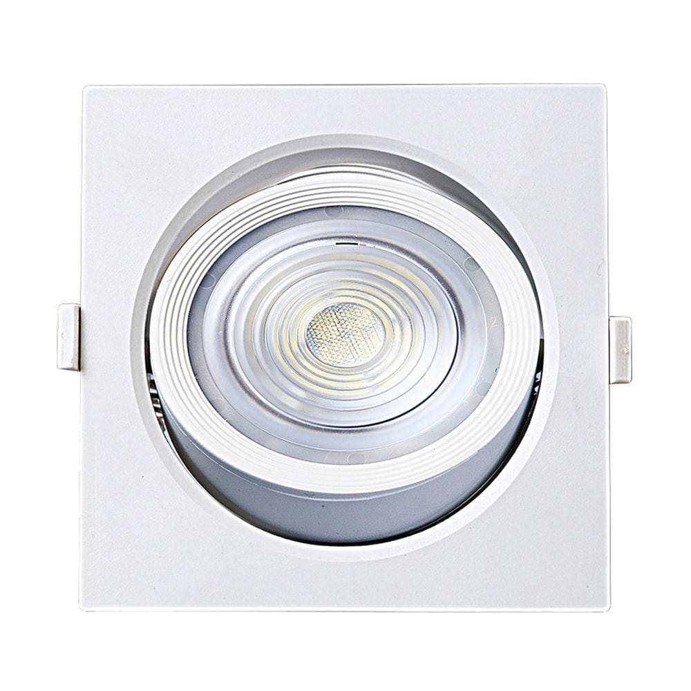 Kit 3 Spot De Led Embutir Alltop Par30 Quadrado 10w Bivolt Taschibra 6500k Luz Fria
