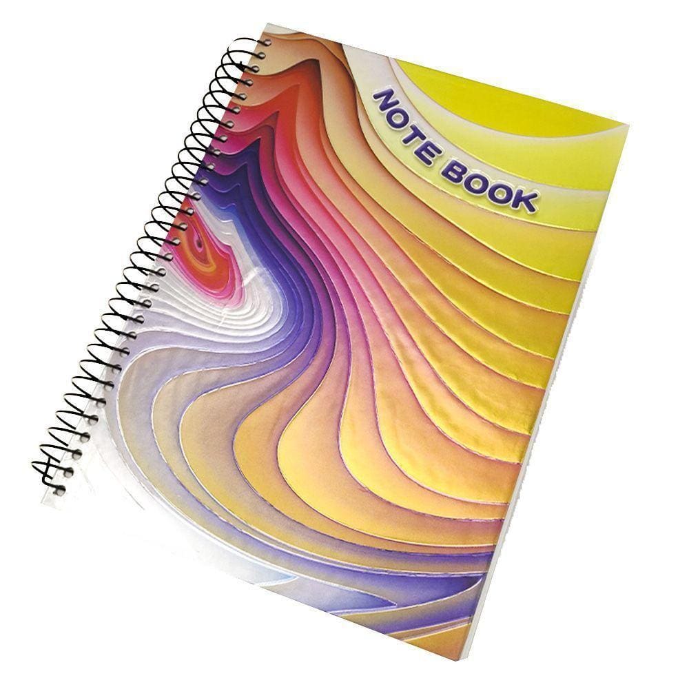 Caderno 3D Capa Dura 190 Paginas Espiral Volta As Aulas Facu