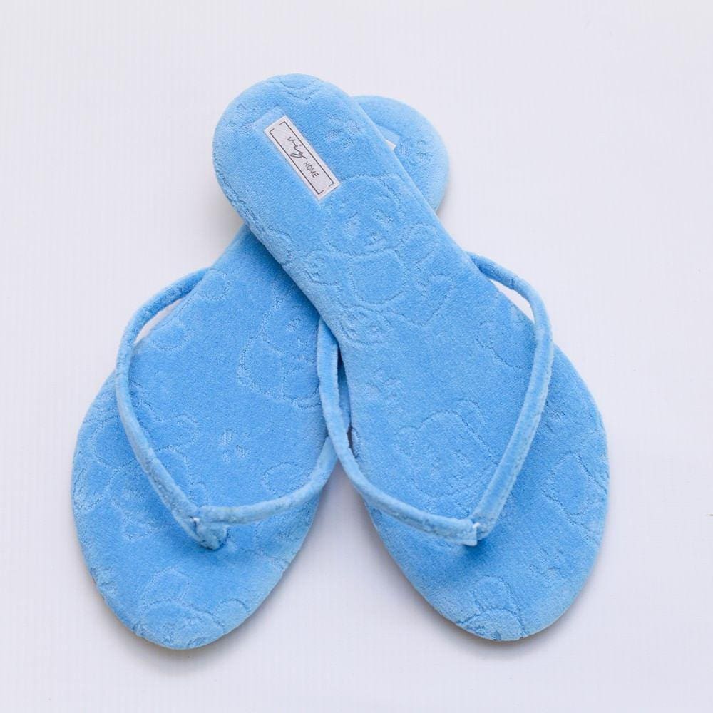 Chinelo Feminino Viz Charlotte 37/38 Em Plush Azul