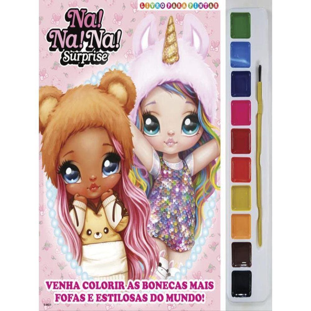 Na! Na! Na! Surprise Livro Para Pintar Com Aquarela