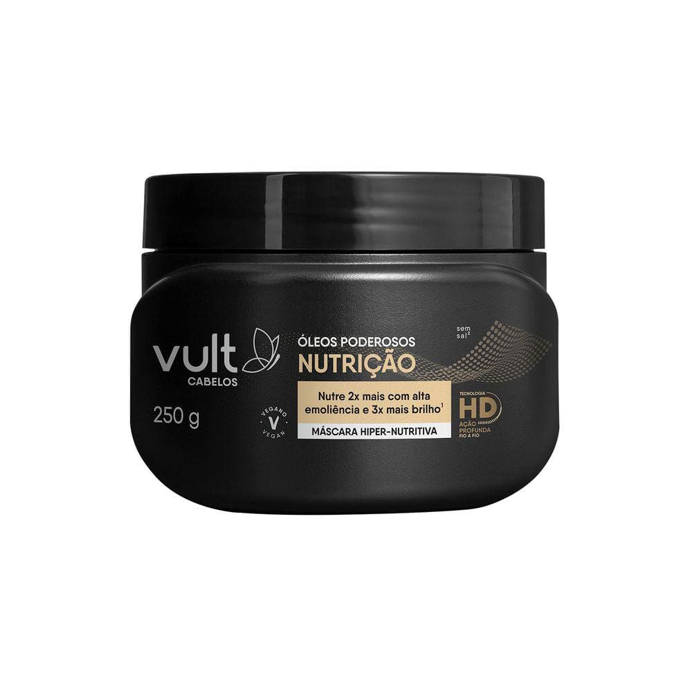 Vult Cabelos Óleos Poderosos Nutrição Hiper-Nutritiva - Máscara Capilar 250g