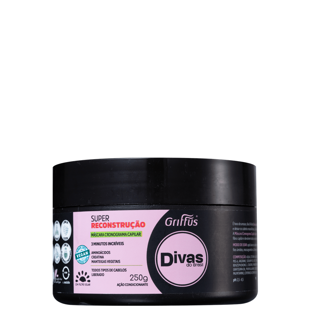 Griffus Divas do Brasil Reconstrução - Máscara Capilar 250g