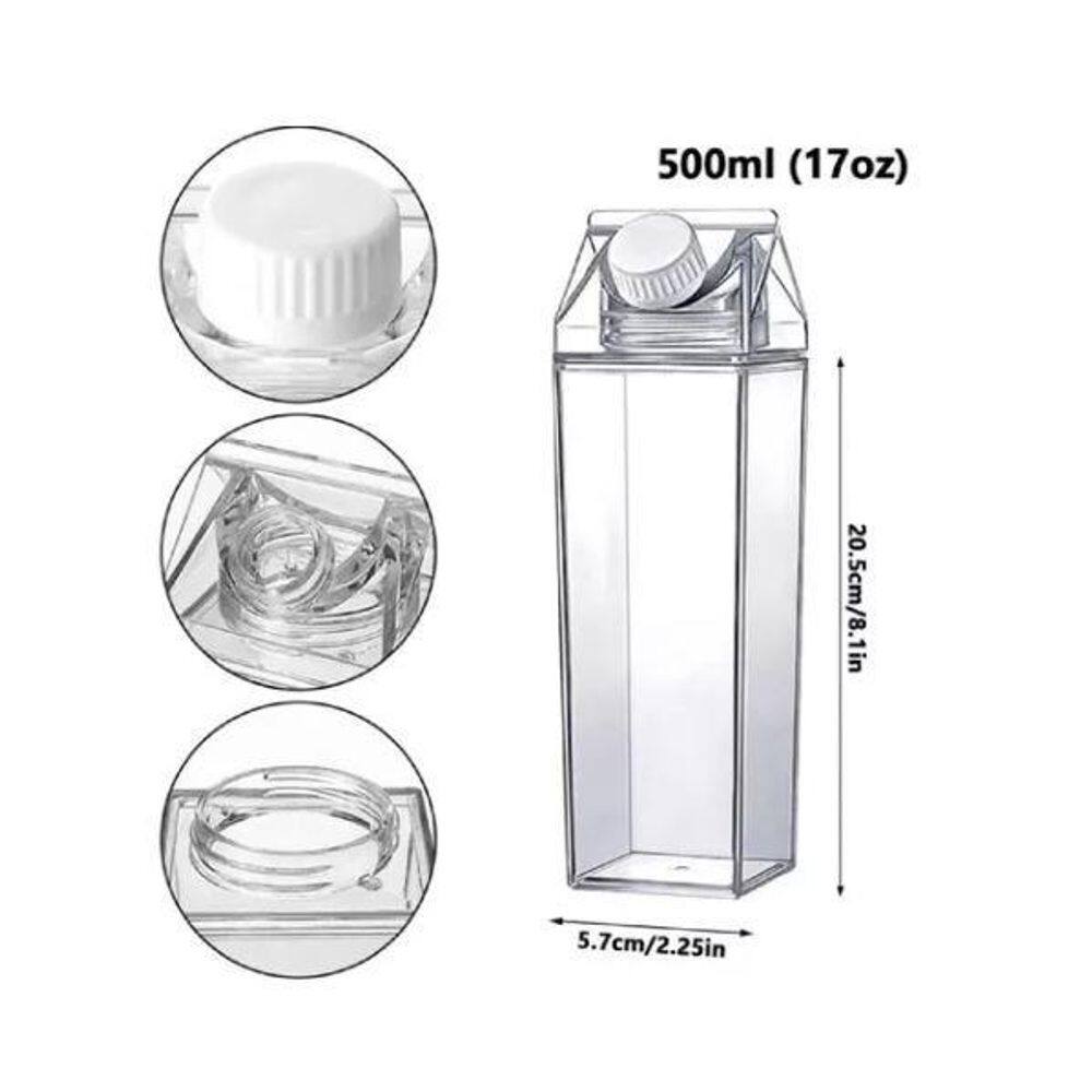 Garrafas 500Ml Acrílico Tampa Vedada E Entrada Ar. Design
