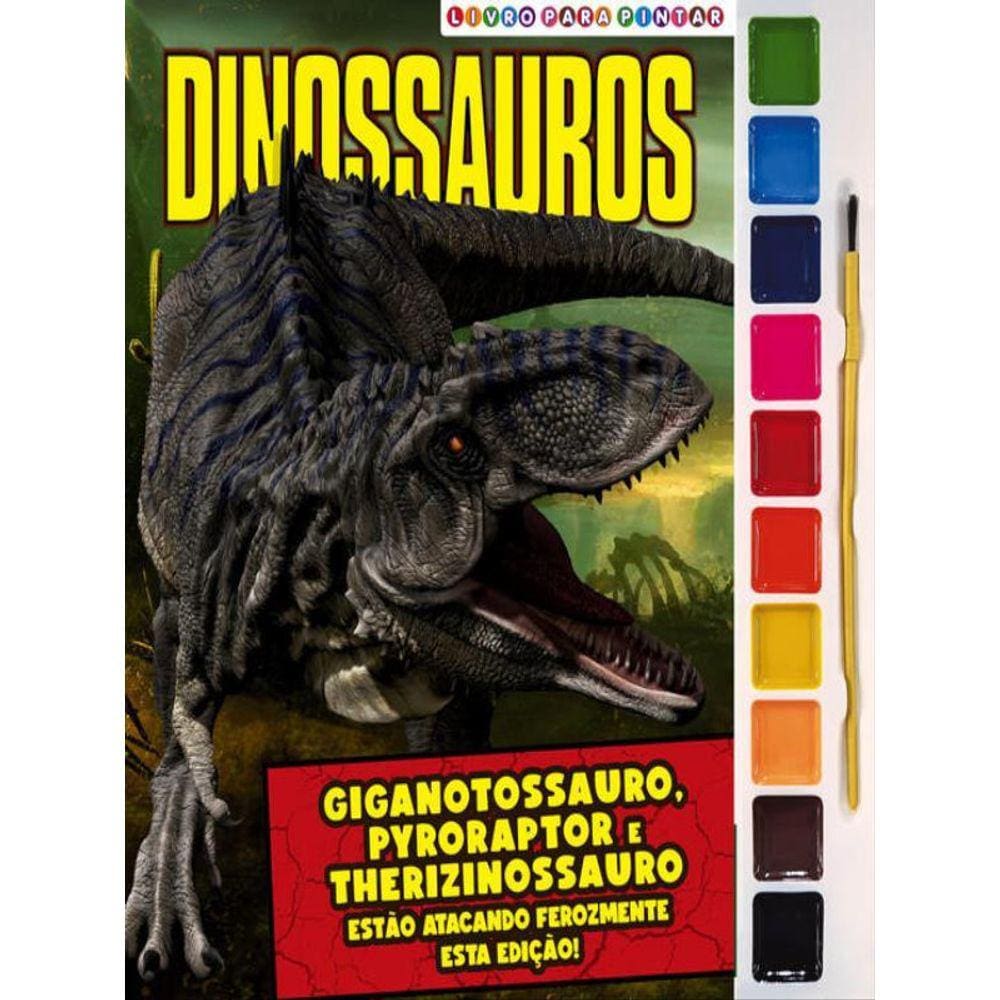Dinossauros Livro Para Pintar Com Aquarela